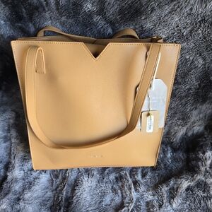 Pixie Mood Tan Shoulder Tote Bag
